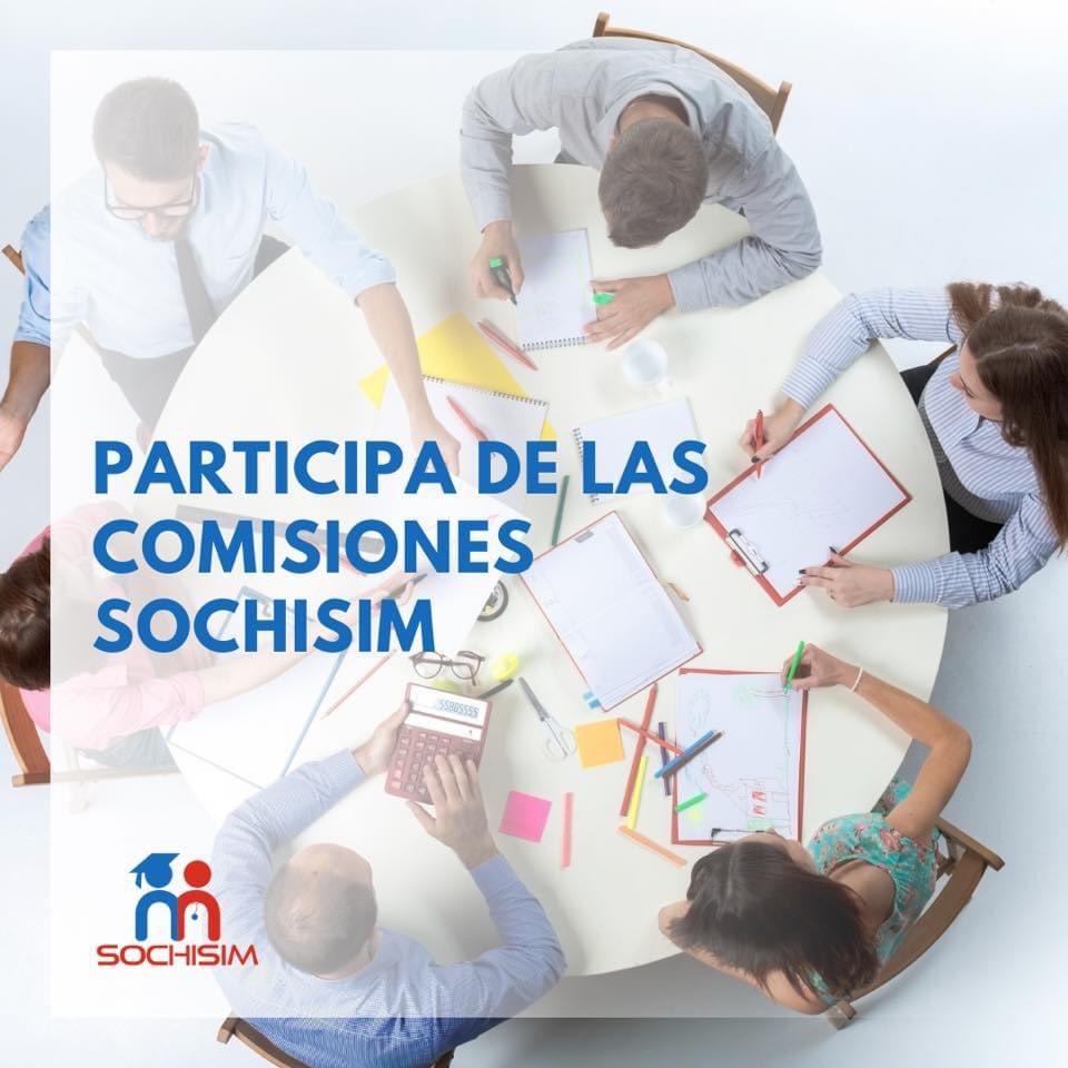 Sochisim1's tweet photo. Invitamos a todos nuestros socios activos a participar en las diferentes comisiones de trabajo de SOCHISIM.
Este proceso finaliza viernes 8 de enero del 2021.
Revisa la información y  links de inscripción en nuestra página https://t.co/JIdQyWfkjy https://t.co/C8qHaOY7xI