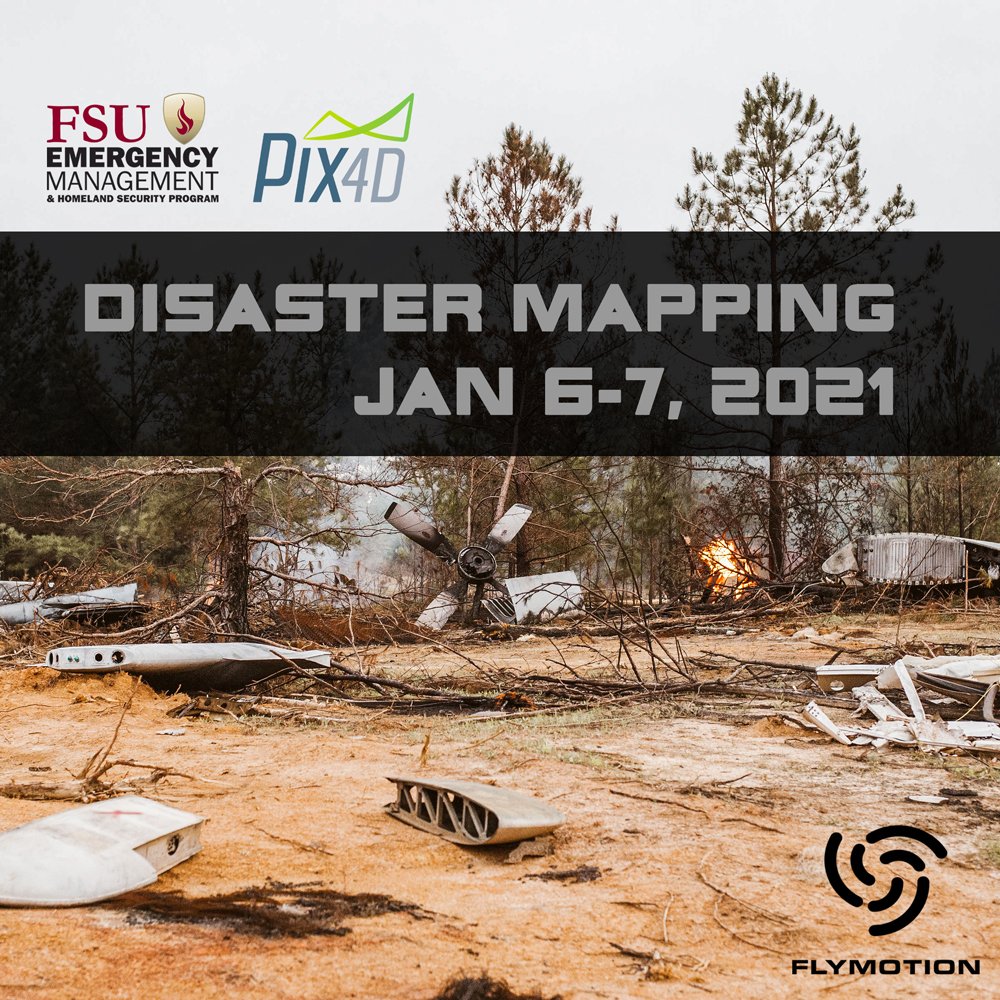 FLYMOTIONmedia's tweet image. REGISTER NOW for our next training at #FLYMOTION HQ in sunny Tampa, FL on Jan 6-7, 2021!

Jointly with @CDRP_FSU, we&apos;re offering in depth &apos;Disaster Mapping&apos; utilizing the cutting-edge drone mapping software #Pix4Dreact and #Pix4Dmapper from @Pix4D!

tinyurl.com/y3vm85ns