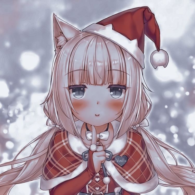 Cute anime manga girl wearing 2022 Christmas... - Stock Illustration  [83274500] - PIXTA