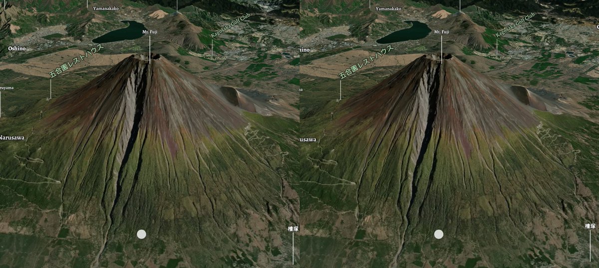 Steve Attewell On Twitter Stereoscopic Mt Fuji The Best Mountain Now In Full On No Messing High Resolution Satellite Imagery Because Mapbox Live Version Https T Co B3k8ygdlye More Info Https T Co Ryooepmyyt Fujiyama 3d Anaglyph