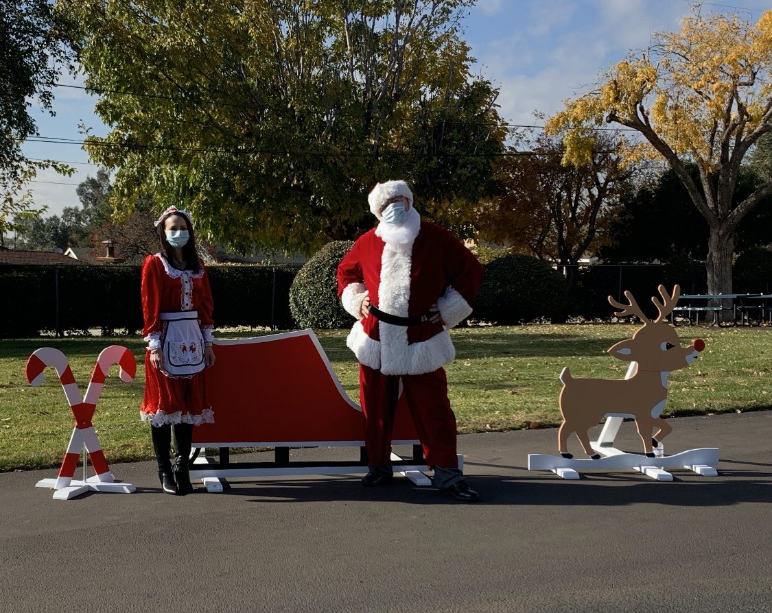 Santa and Rudolph made a surprise visit to ECEC today to wish everyone Happy Holidays!