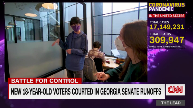 TheLeadCNN's tweet photo. New 18-Year-old voters courted in Georgia senate runoffs @KyungLahCNN reports https://t.co/gHRcnftxLc https://t.co/5k21SfALP5