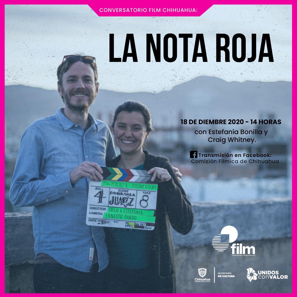 therednotepod's tweet photo. Únase a nosotros mañana a las 15:00 hora de la Cdmx para una entrevista en vivo con la Comision Filmica de Chihuahua sobre la realización del podcast de La Nota Roja en Ciudad Juarez: https://t.co/BtL4u29ims
#chihuahua #juarez #therednote #lanotaroja #iheartpodcastawards https://t.co/C3dbXmytUn