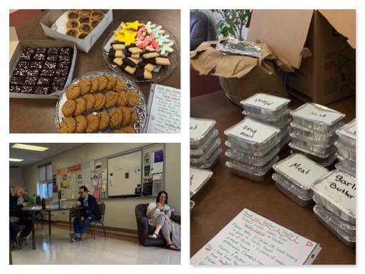 EcoleRHSSchool's tweet photo. We enjoyed a fabulous lunch today compliments of our parent community.  Thanks to our PAG for also sending lunch to @DufferinSchool and @DL_Cmnty_School - a beautiful gesture of support. One more sleep until the holidays! Dig out your holiday wear, last day of Spirit Week! https://t.co/yBaViWhvoi