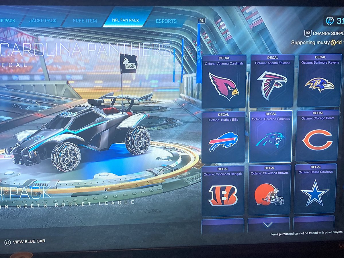 Foot ball decals when there’s no football game mode coulda added that 2 or have soccer teams