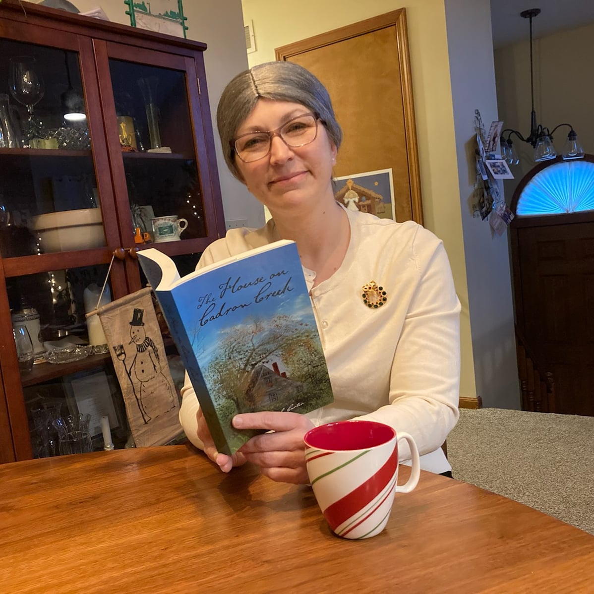 OBoyleLibrary's tweet image. Dress Like a Grandma day @CameronSchools #DragonProud