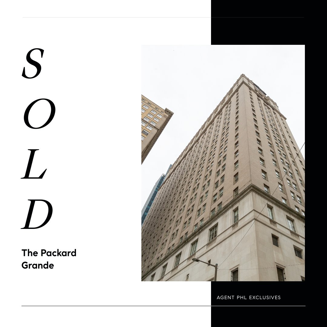 AgentPHL's tweet image. JUST SOLD!

***AGENT PHL EXCLUSIVES***

/ The Packard Grande
/ Downtown #Philly
/ Upper floor #condo
/ 1bd x 1ba flat
/ $280/PSF
/ 50+ tours conducted 

List with #AgentPHL for maximum value in minimal time + MAKE YOUR MOVE®