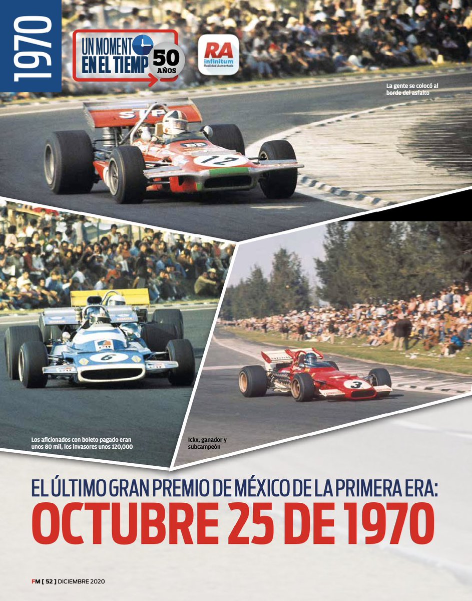 RAInfinitum's tweet photo. Un momento en el tiempo⏳. El último gran premio de México de la primera Era, octubre 25 de 1970.  🏎💨🏁 

✅ Descubre la Realidad Aumentada con nuestra app #RAInfinitum en tu 📲
✅ Descárgala, ábrela y apunta 🤳 a la imagen 👇 principal 😉

@Fastmagmx #AceleraTuPasión https://t.co/kcY7Wrqk6c