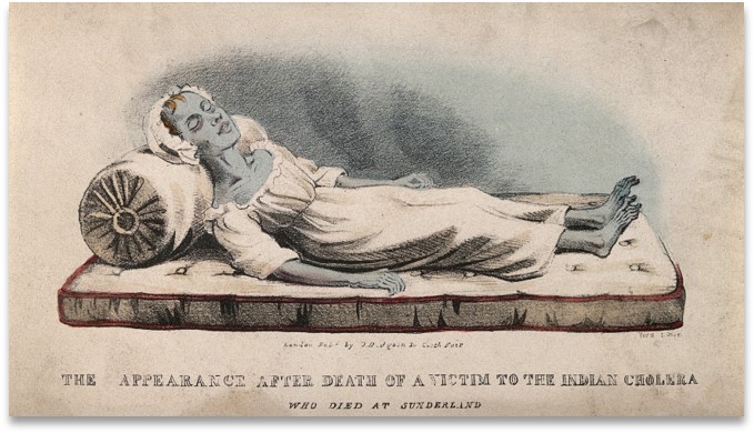 The death was horrible.Victims expelled all of the fluid from their systems (I will not go into detail, you can imagine), and often turned a purplish-blue before expiring from shock and systemic organ failure. (15/18)