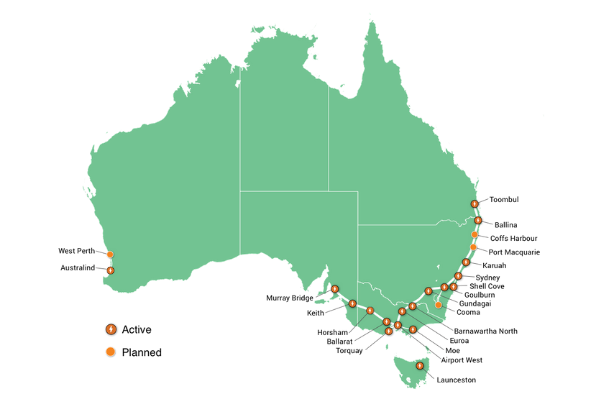 Chargefox's tweet image. It's official - you can now drive from Adelaide to Sydney using just our ultra-rapid network. Say hello to Chargefox Gundagai. 
buff.ly/3p512Lg