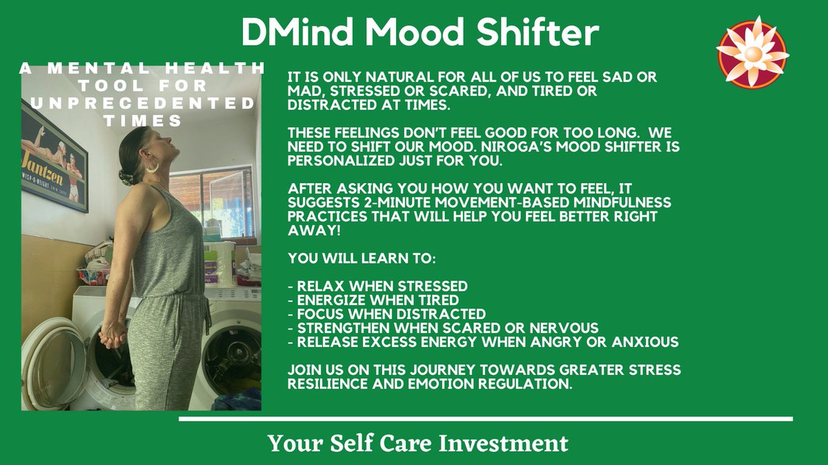 niroga's tweet photo. https://t.co/JZAAqTp2dt

#moodshifter  #dmindinspires  #mymindfulmoment #nirogainstitute https://t.co/97da3FmEnG