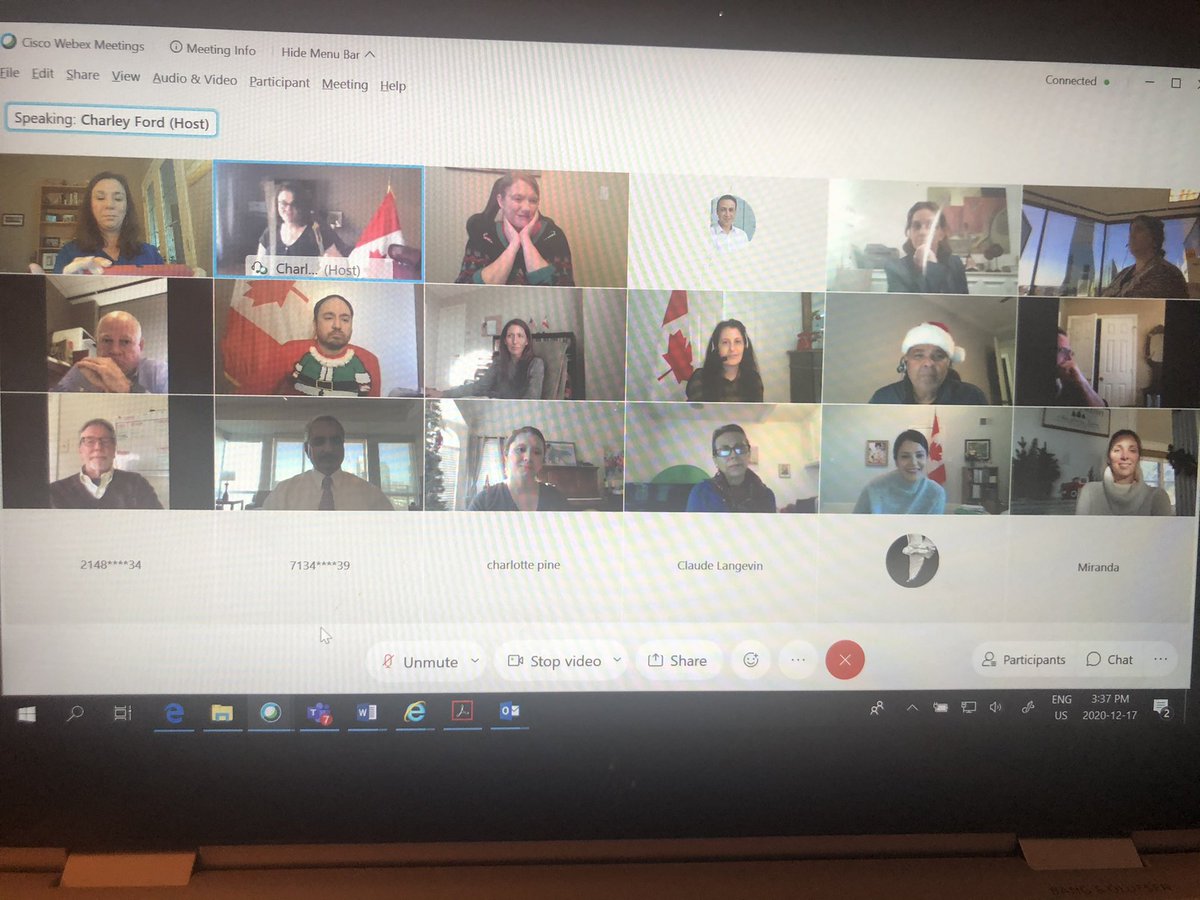 CdaRachelM's tweet photo. Virtual #holiday party for @CanCGDallas with games, sharing stories, and two beautiful musical performances by team members! https://t.co/12d73w5xGs