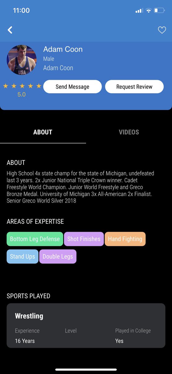 reevuuapp's tweet photo. Wrestlers, are you currently competing and taking video of your matches?  Who do you have watching them and providing feedback on how you can improve?  Here are a few Reevuu Wrestling Coaches available to coach you. https://t.co/SwvxNalmdX