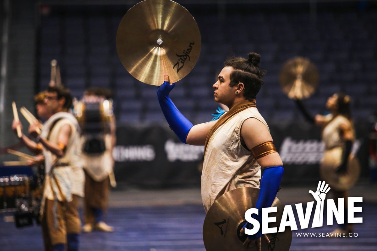 SeavineCo's tweet photo. Breathe in. Focus. Throw down. 😤 

#Seavine #CymbalGloves #WGI https://t.co/JCytiVIzIk