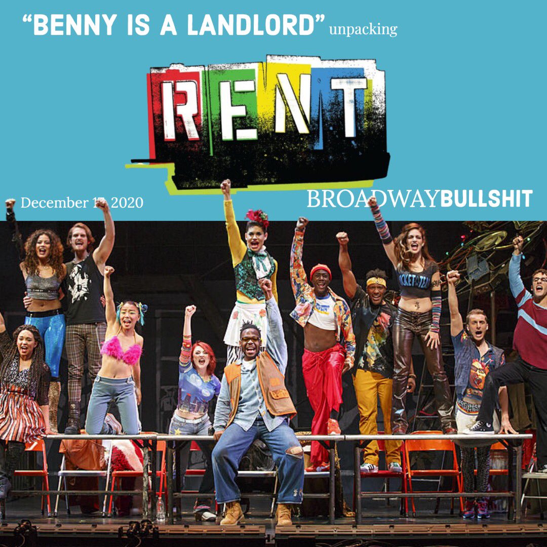 broadwayBSpod's tweet photo. BENNY IS A LANDLORD 👀
525,600 minutes condensed to under an hour Abbey and Cassidy discuss rent at a time filled with alarming parallelism https://t.co/mHO7c8lShW