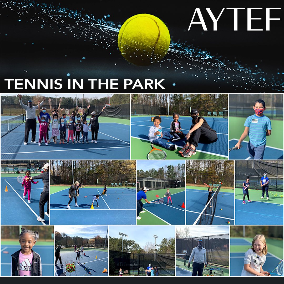 TENNIS IN THE PARK @ Fair Oaks Tennis Center on December 11th

This was our first AYTEF event in Cobb County at Fair Oaks Tennis Center. Our FREE tennis clinic was welcomed by so many of the youth in the area. Thank you for coming out and thank you FAIR OAKS!