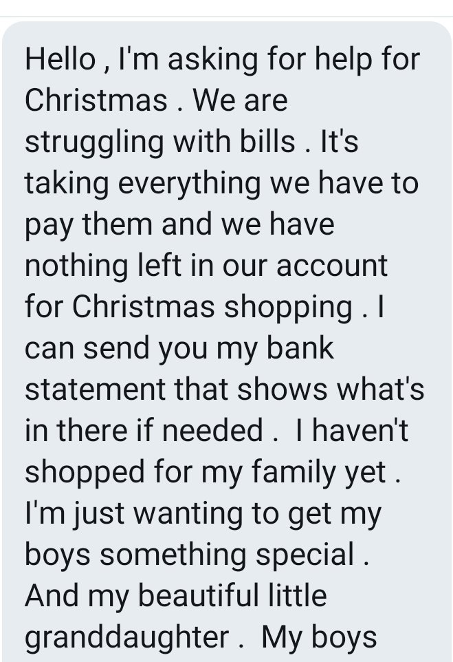 Anon #2Struggling and looking to do something special for her family during a difficult time 