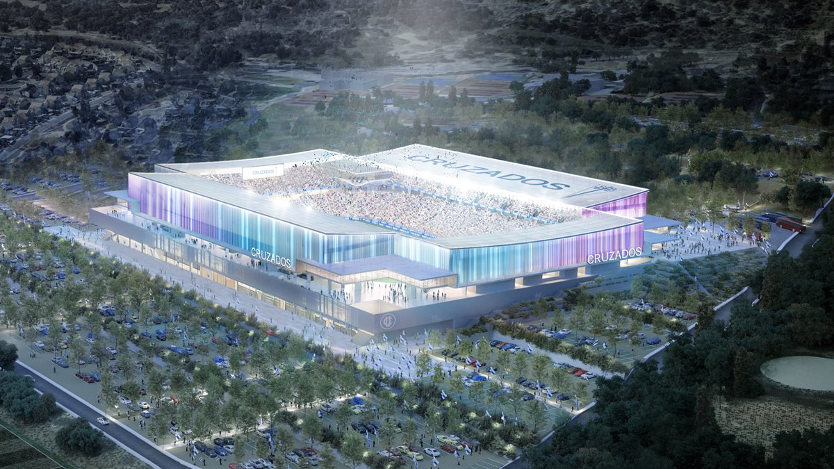 😍😍😍 ¡Que llegue el 2023! 😍😍😍

Qué fotaza de noche de la nueva #FortalezaCruzada 🏟 
¡A seguir por nuestros sueños! 💫