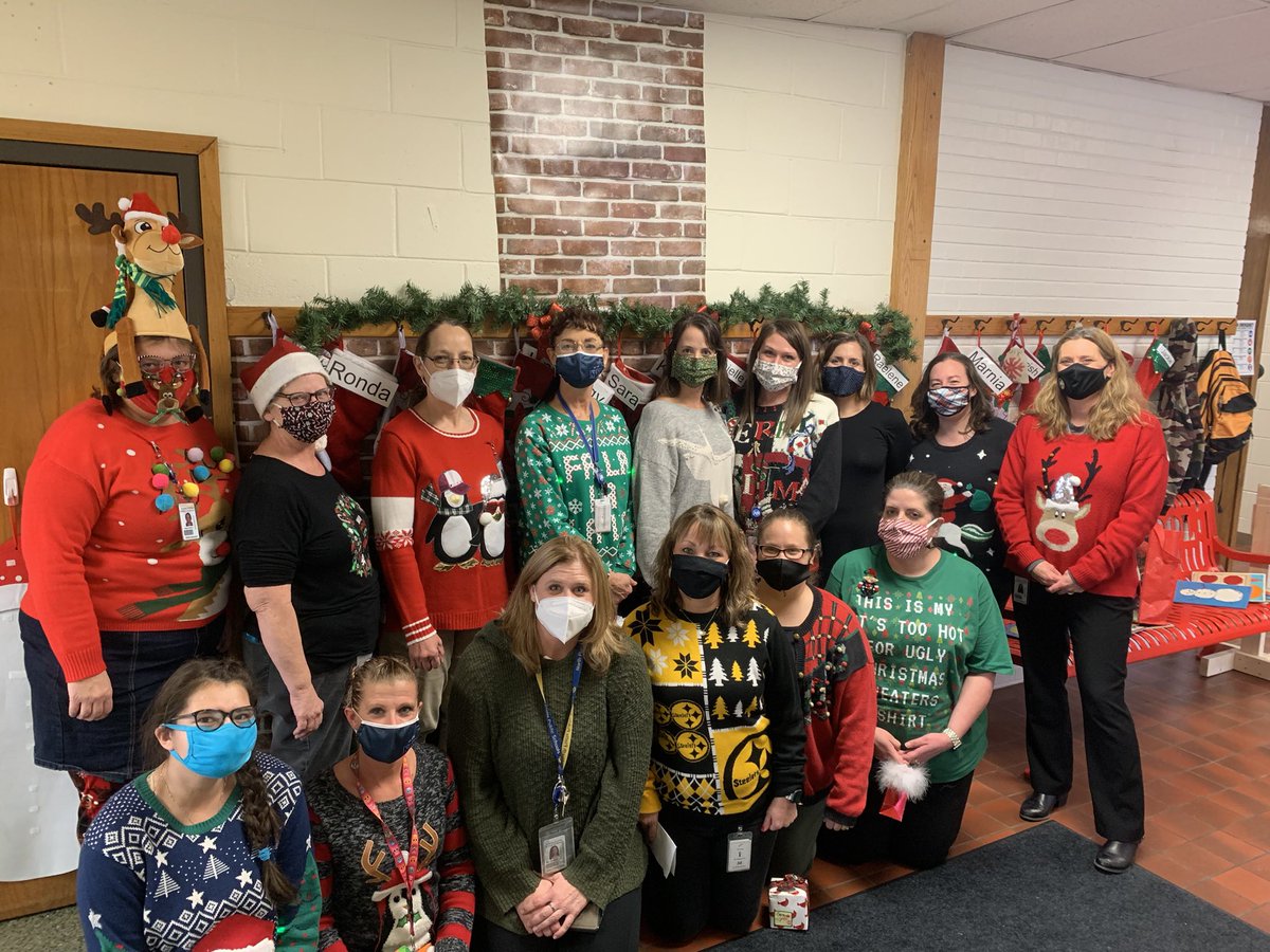 The staff at Buffalo Early Learning Center spread a little holiday cheer by participating in an ugly sweater contest and a Secret Santa gift exchange. We have such an amazing staff!