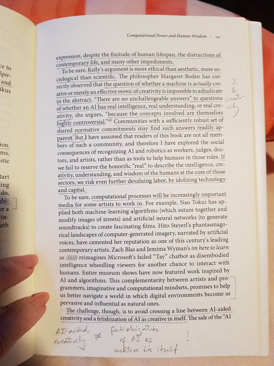 "If we fail to reserve the honorific 'real' to describe the  #intelligence,  #creativity,  #understanding, and wisdom of [humans], we risk even further devaluing labour, by idolizing technology and capital."  @FrankPasquale #AI  #robotics #NewLawsOfRobotics9/