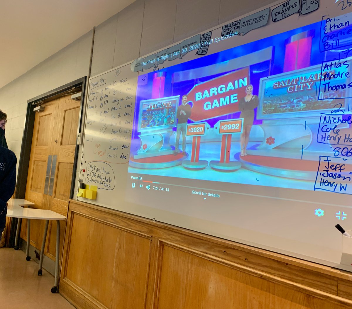 last day of math class before the break where your numbers are low and units are wrapped up... play Price Is Right. Students were put in teams and estimated prices, discussed conversion rates and quickly realized life was expensive ...
