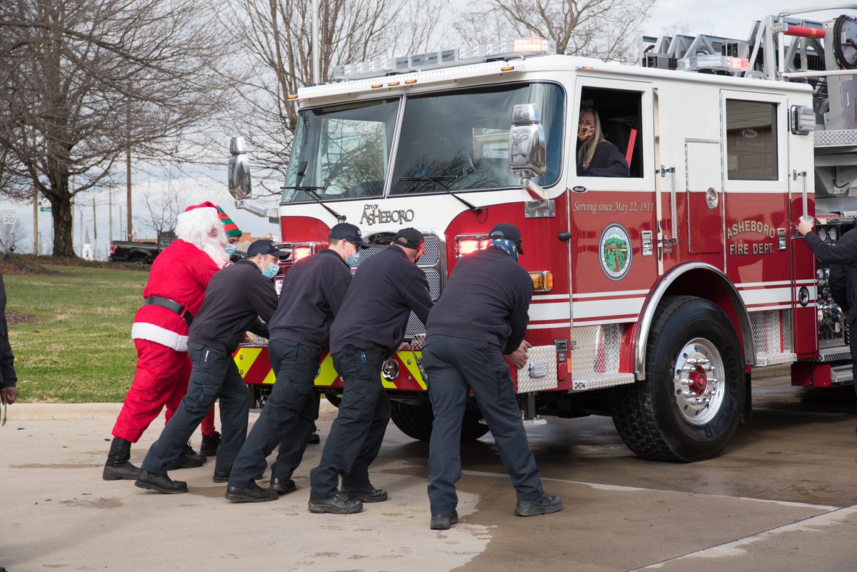 AFD received delivery of its new Ladder Truck today and wishes to thank the community, Governing Board and City Manager for the support that led to acquisition of this important equipment. A few well-known helpers from the North Pole were on-hand to commemorate the event...