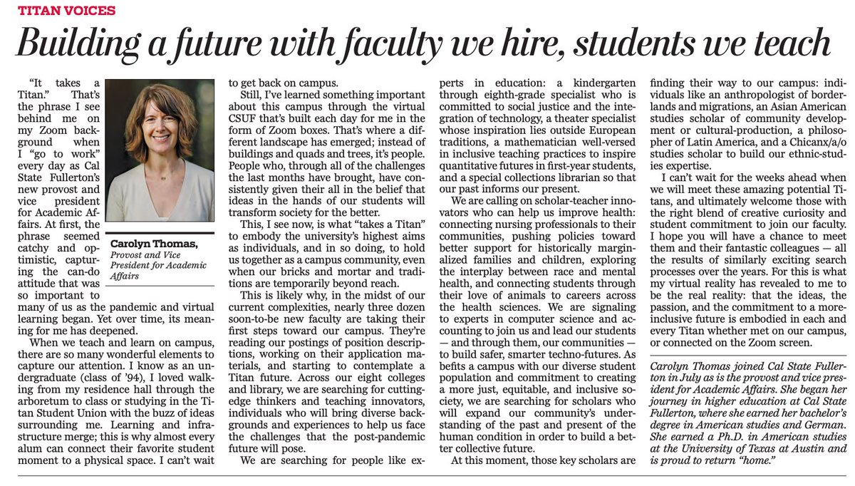 CSUF Academic Affairs tweet media