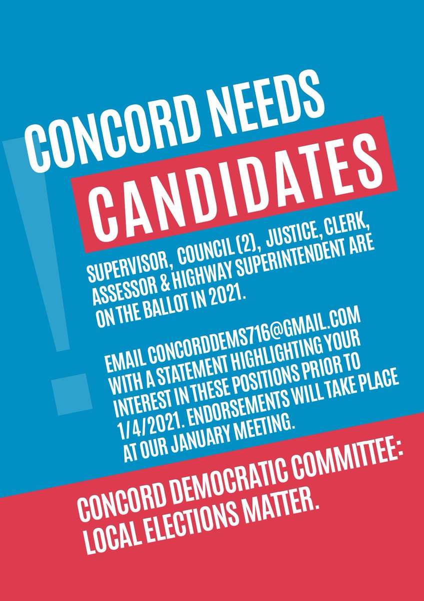 concorddems716's tweet photo. Local elections matter. Let us know if you’re ready to do something about them. https://t.co/MQwd53RsEg