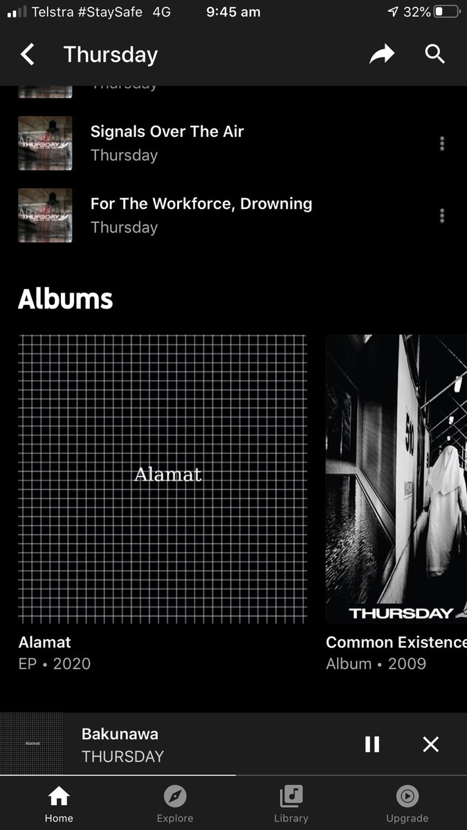 Time will tell if the new direction will grow on me 😎 <a href="/thursdayband/">thursdayband</a> <a href="/GeoffRickly/">Geoffrey Rickly</a>