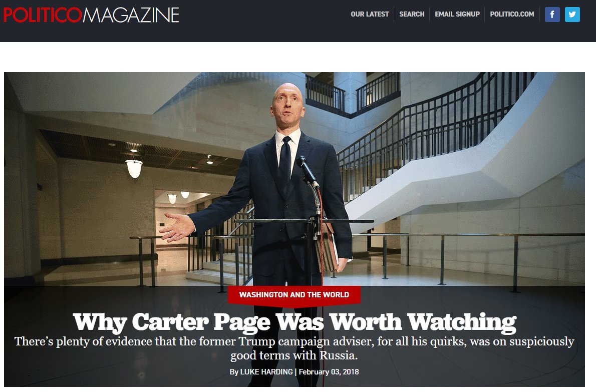 10)CIA Resource Dr. Carter Page  @carterwpage