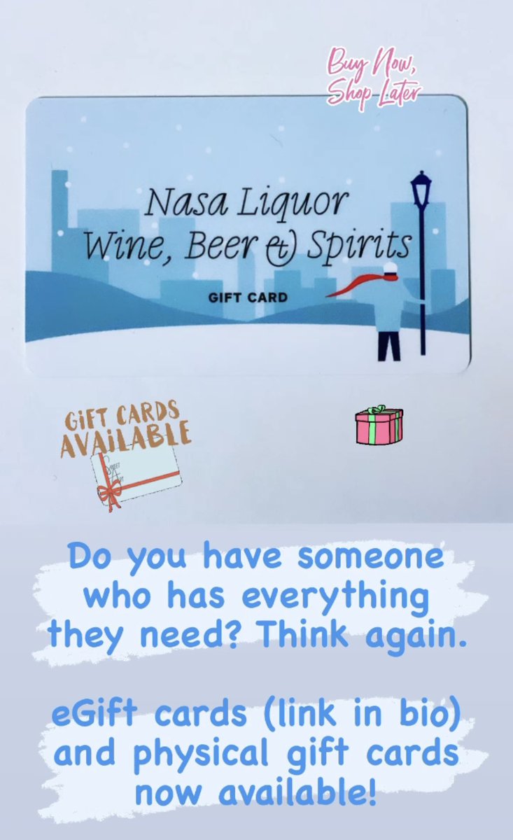 eGift cards (squareup.com/gift/2WVCFZRNP…) and physical gift cards now available!