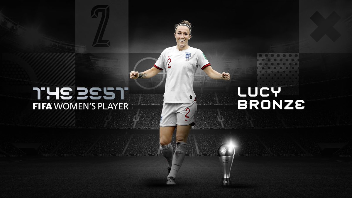 SA_Womens's tweet photo. 🥇Bronze turns to gold! @LucyBronze is #TheBest FIFA Women’s Player 2020
لوسي برونز لاعبة كرة القدم الأفضل في العالم.🥇⚽️ https://t.co/ZCahXj3jZO