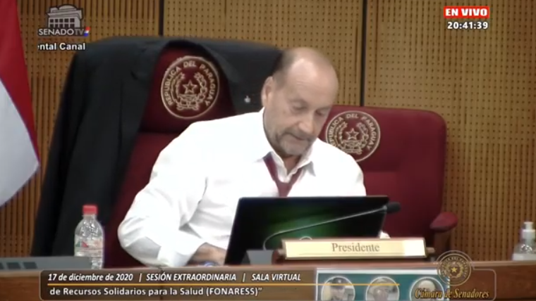 SenadoresPy's tweet photo. #punto3 #Aprobado 

Proyecto de Ley “Por el cual se modifica la Ley Nº 4.392, Que crea el Fondo Nacional de Recursos Solidarios para la Salud (FONARESS)”.

Se remite a la Cámara de Diputados.

#SenadoPy https://t.co/1gL83IJUuZ