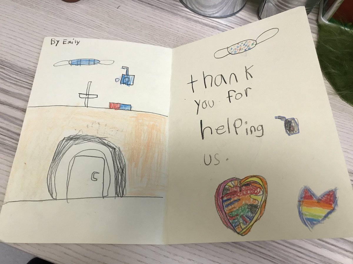 VictorySchoolMb's tweet photo. Room 1 made beautiful cards for the workers in hospitals, personal care homes, labs and other health care settings across the province to say thank you! #StaySafeAtHomeMB #thankyouessentialserviceworkers @CherylMcQueen14 π https://t.co/XTDR2mnlqD