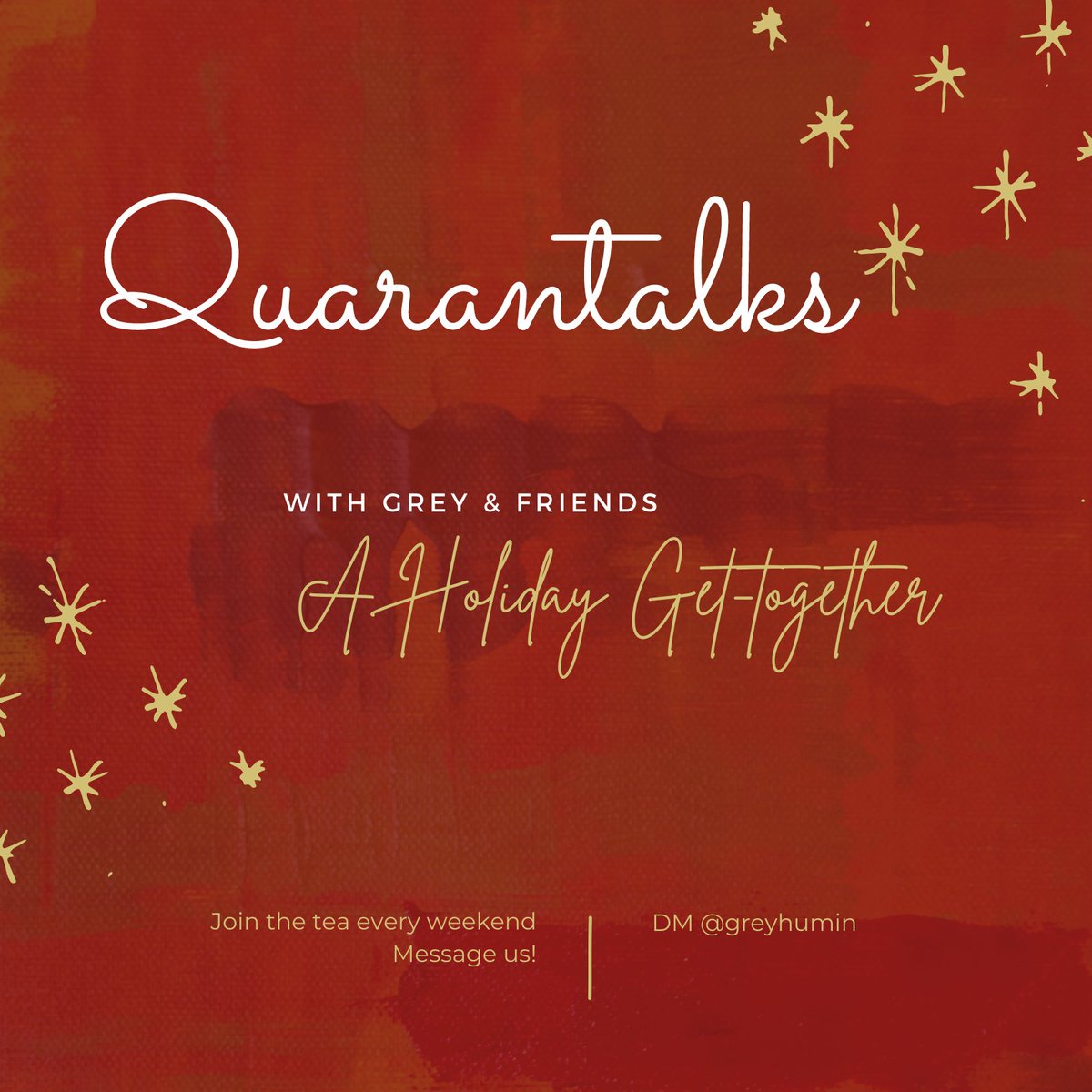 StephXChristiG's tweet photo. Happening tonight! It's the most wonderful time of the year. #Quarantalks https://t.co/Od5aMLhKzh