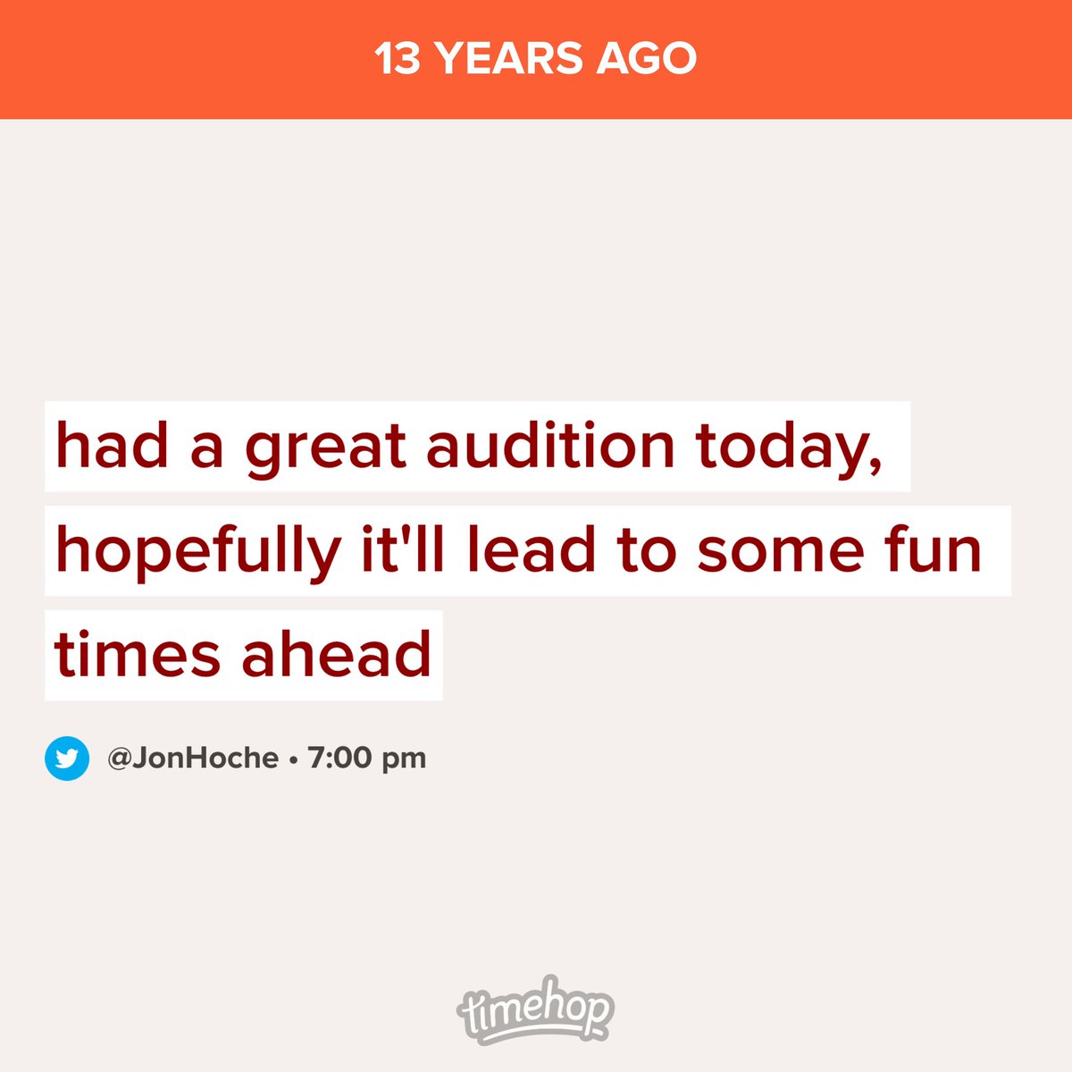 JonHoche's tweet photo. 13yrs ago I auditioned for @vampirecowboys for the very first time. What an amazing journey itโs been since. #VC4Life https://t.co/KLfYP4JdPu