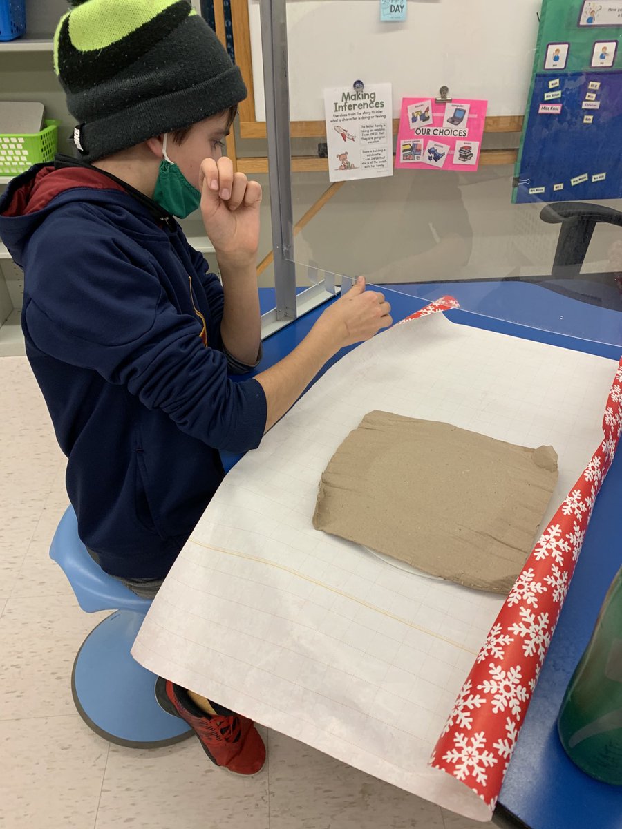 MissKossHCS's tweet photo. First time wrapping presents for some of these kiddos 🥰 #EWpride https://t.co/dViN0GjW25