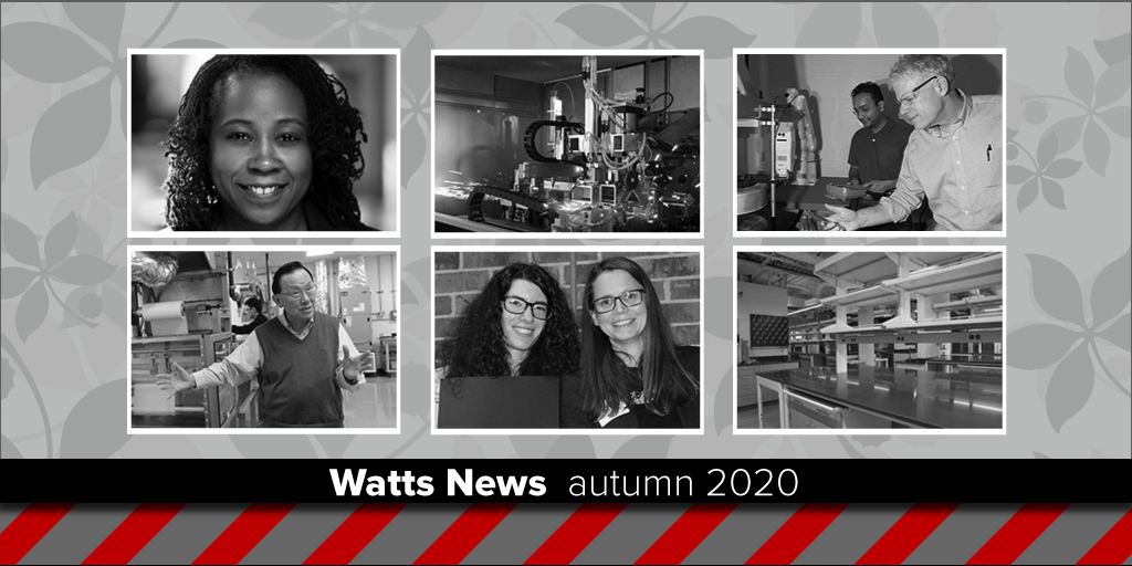 OhioStateIML's tweet image. What's new? Watts News. 

This issue is packed with leadership announcements 📢, alumni awards 🥇, faculty awards 🥇, a new welding system 💥, research initiatives 🔬, and more! 

news.engineering.osu.edu/materials/watt…