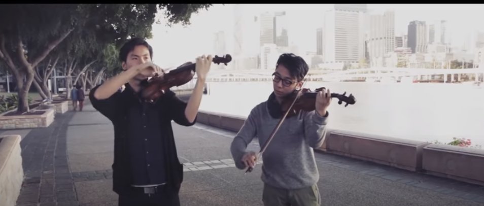 Some of the early song covers were also shot around their uni or along the Brisbane River close by.