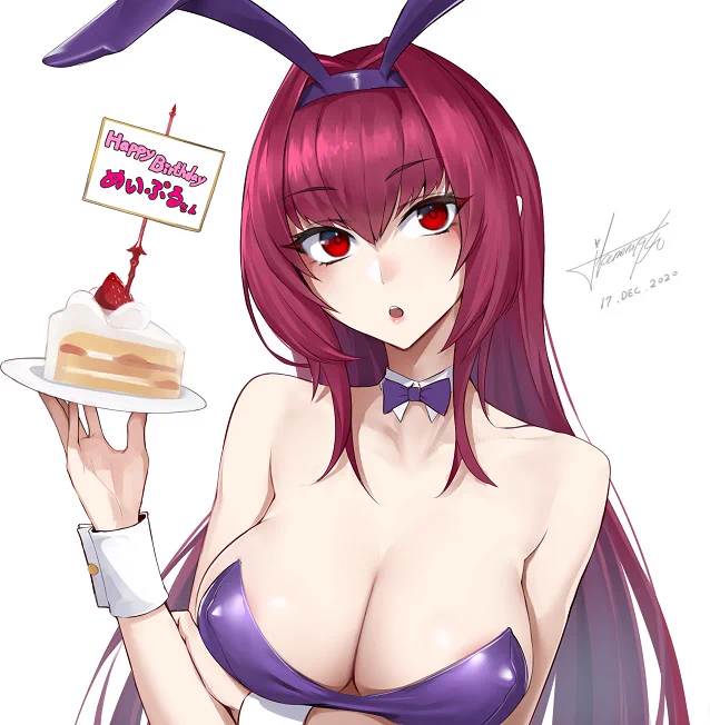 十九先生()から、誕生日イラストをいただきました!いつもありがとうございます!先生が描いてくれたバニースカサハ師匠は可愛くてセクシーですね……お胸が柔らかそうで良き……最高すぎます!₍ᐢ⑅•ᴗ•⑅ᐢ₎ 