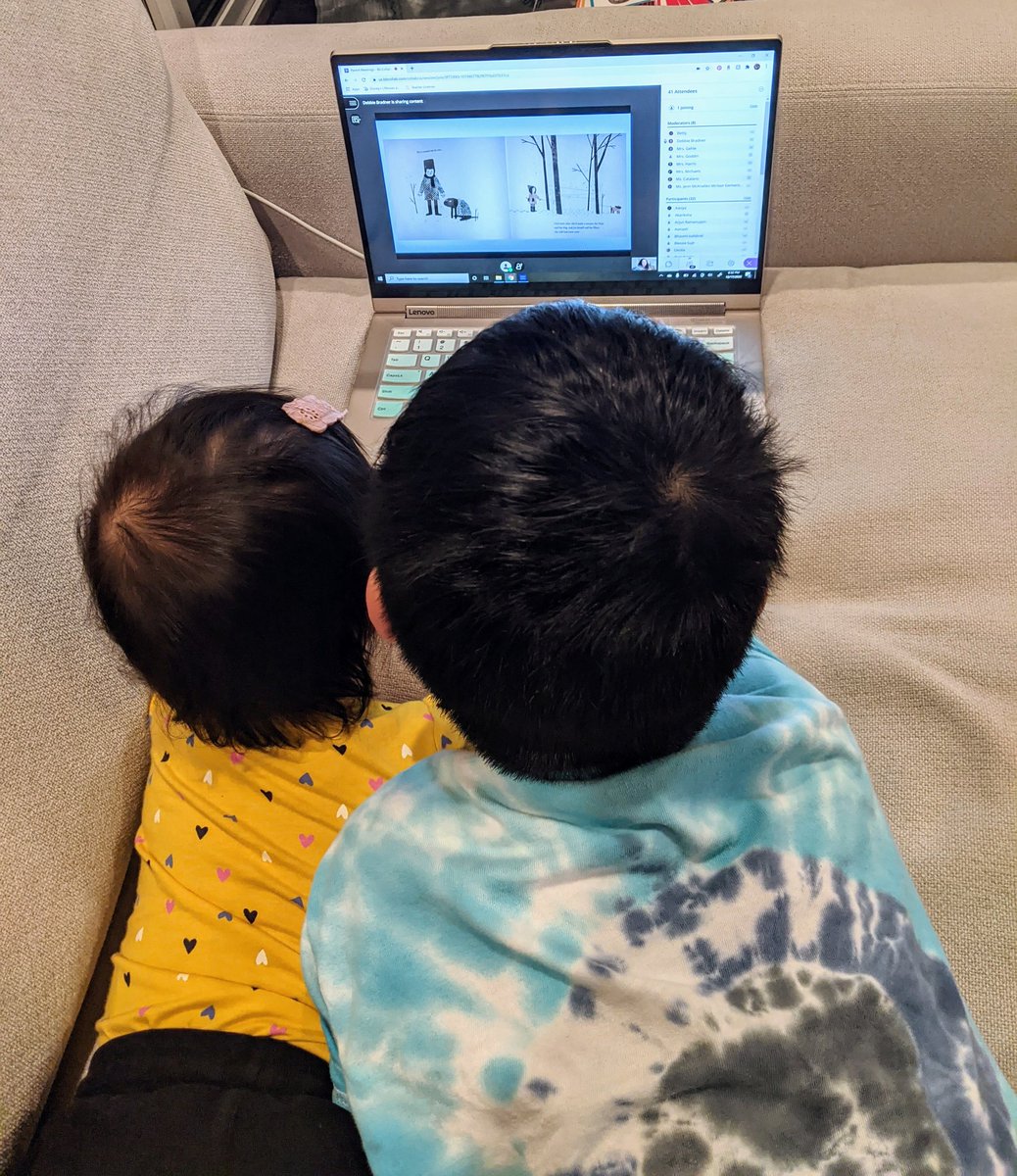 Thank you <a href="/McNairUpperES/">McNair Upper ES</a> <a href="/GoddinMelissa/">Melissa Goddin</a> for inviting us to McNair's bedtime stories. Loved seeing some of our favorite teachers like @3rd_Michaels and @pamgehledpes read to us. ❤️🎅🥊