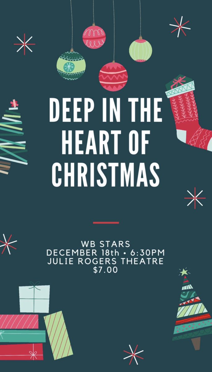 Come to our Christmas show tomorrow at 6:30pm!!