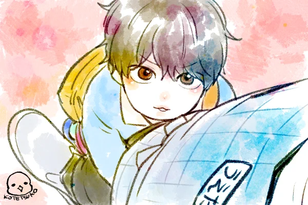 ショタ輝〜🥰
今日も上田先生の足をホールドしてます🤣 