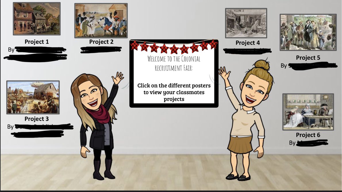 msmcintyre24's tweet photo. Since we couldn’t do our normal project fair, the 7th and 8th graders participated in a virtual gallery walk. They got to view their classmates projects, giving glows and grows along the way! 💻📚⭐️ @SKinnick24 @MsTarantula24 https://t.co/xVpj15689v