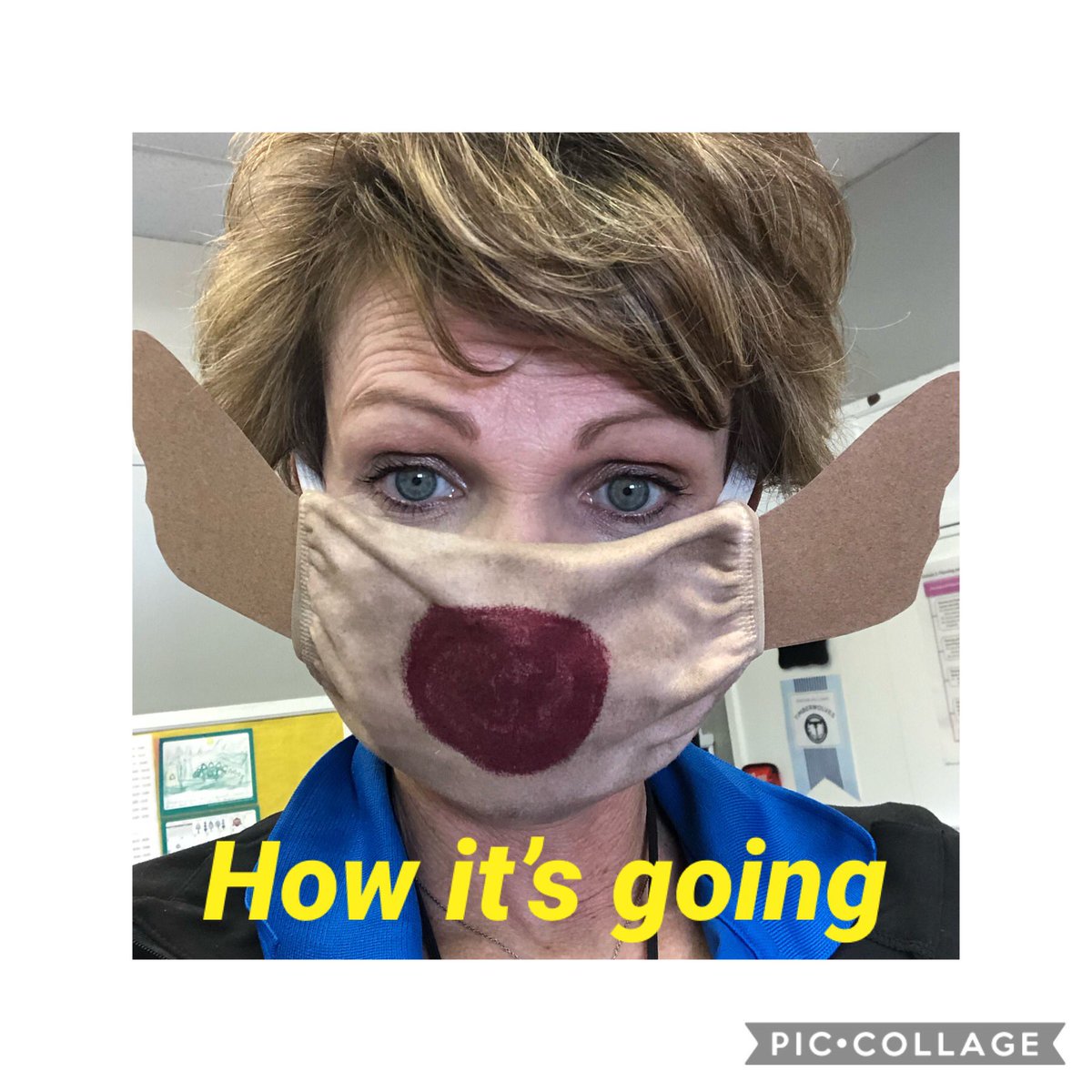 Mandery's tweet photo. Create your own ugly mask staff contest at #emwolves tomorrow....Students vote! #bribesgiven #ihavecandy https://t.co/VXIMBfbpSR