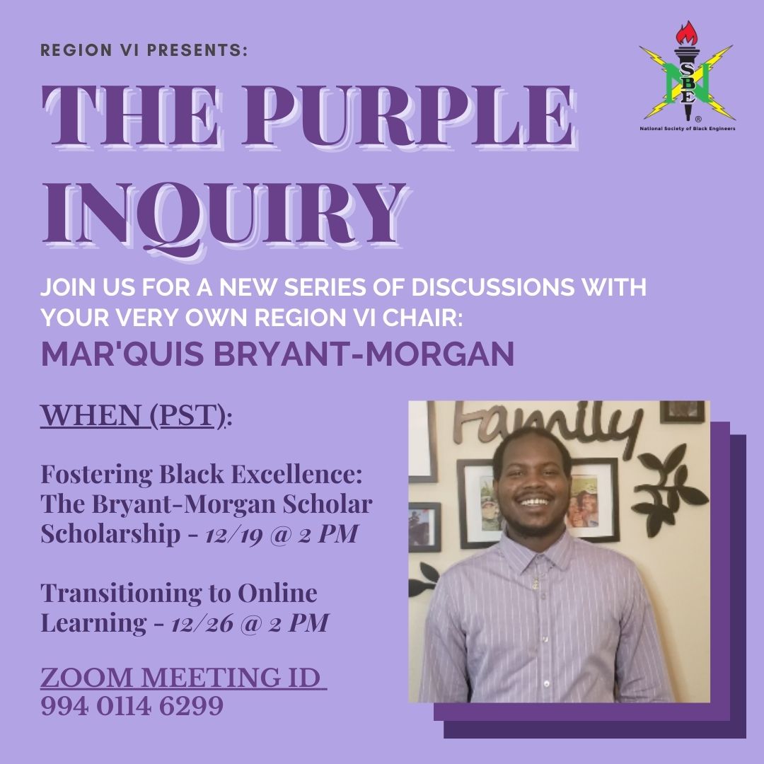 R6NSBE's tweet photo. Join Marquis this Saturday and December 26th for some tips, knowledge, and academic opportunities for the upcoming semester 🎉🎉🌻

Please join the Zoom ID above!
Happy Holidays SIXHOUSE 🎉🎉

#nsberegion6 #r6nsbe #nsbe #engineering #SIXHOUSE #scholarships https://t.co/vG65QTsnX7