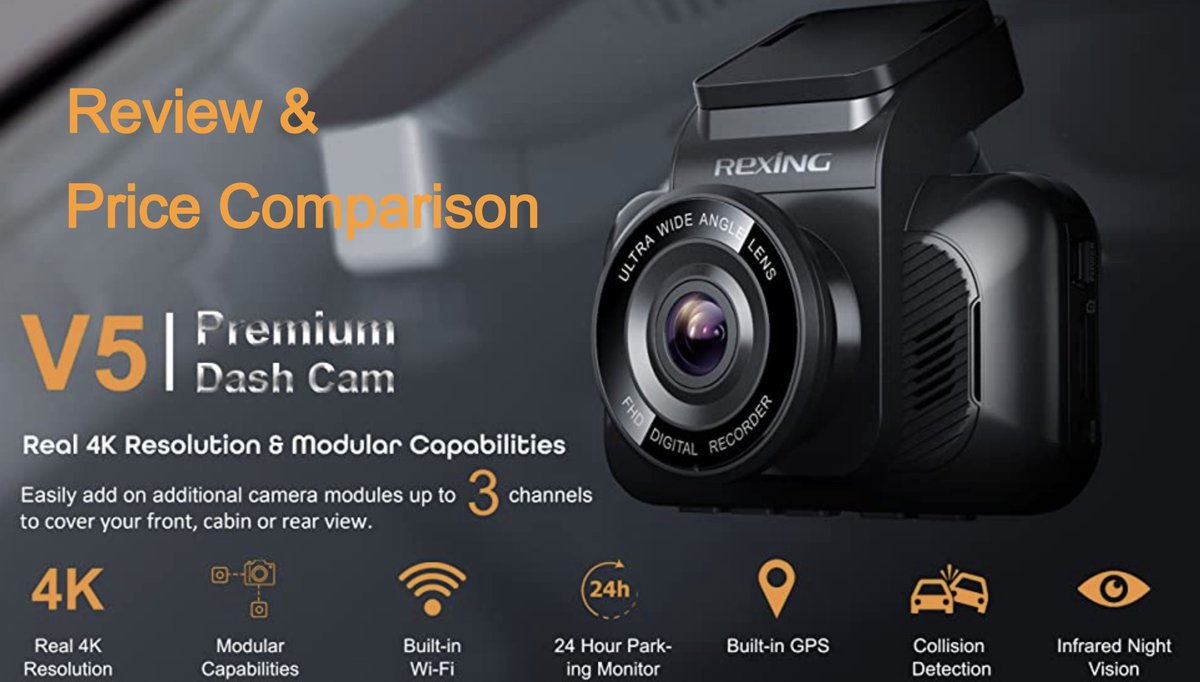 ReviewAffi's tweet image. REXING V5 Review &amp;amp; Price Comparison 4K Dash Cam Modular Capability dlvr.it/RnsfVr #Cameras #TechElectronics #DashCam - @ReviewAffi