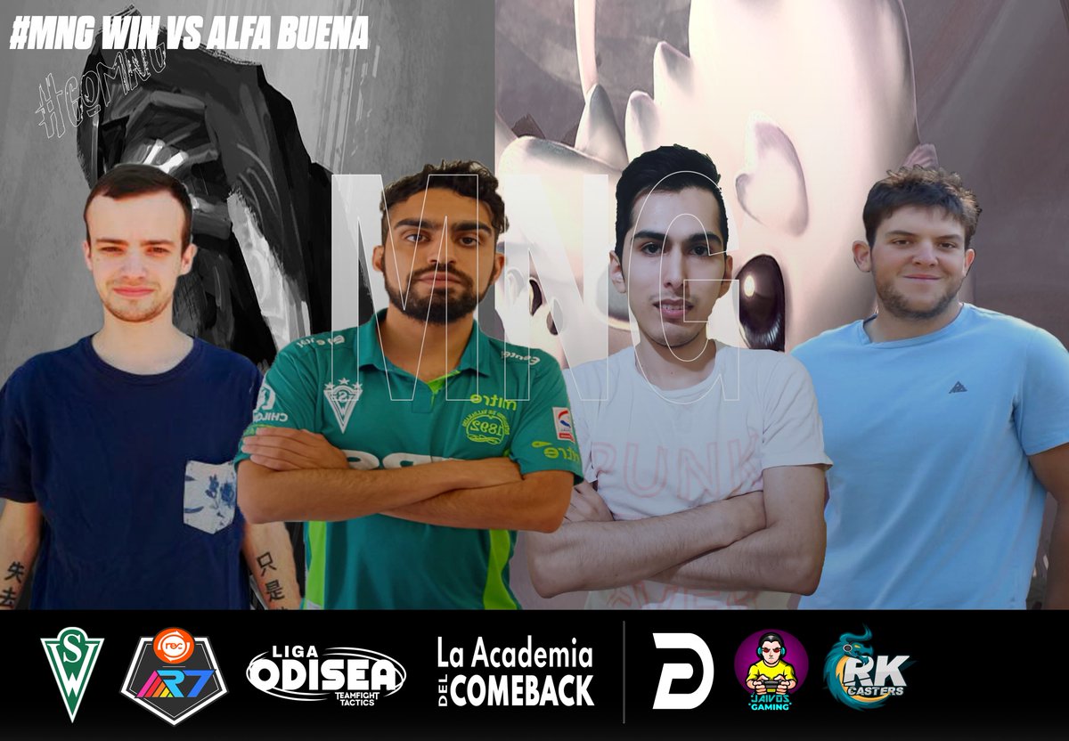 LigaOdisea4V4's tweet photo. GG para el equipo de Mortdog Number Generator con un marcador de 21-19 sobre la escuadra de Alfa Buena y suman puntos en el grupo b perfilándose para entrar al top del grupo. #GoMNG #LigaOdiseadeTFT4V4 https://t.co/FZKR5eDwHF