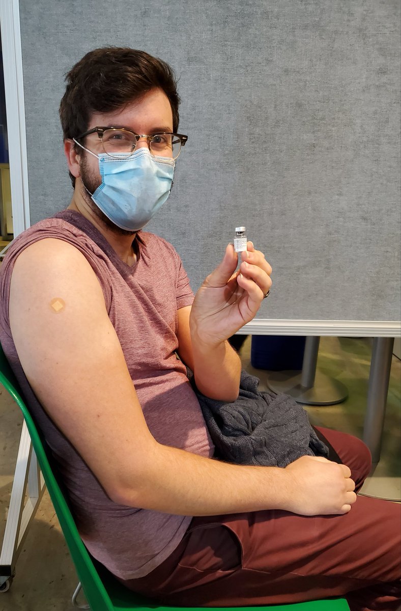 Today I was lucky enough to be one of the early recipients of the #Pfizer #CovidVaccine. Probably the most important public health campaign of my lifetime. 

Update: arm's a little sore, but mostly feeling a sense of relief and hope. If and when you are able, please #GetTheShot!
