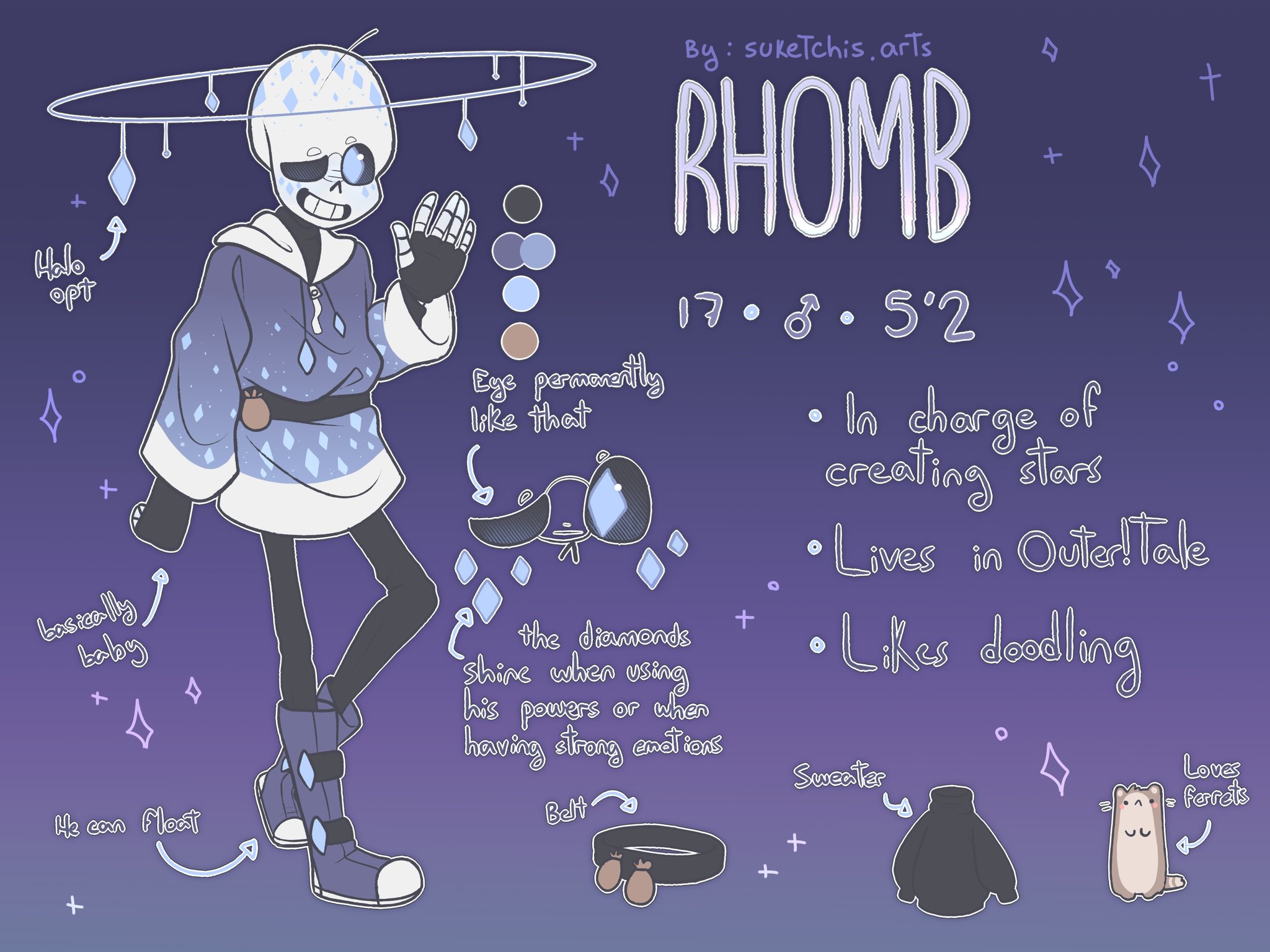 𝐒𝐮𝐤𝐞 ᐩ ᣟ Comms I Did A Ref Sheet For Rhomb D Oc Digitalart Undertale Undertaleau Sans Sansoc Sansau T Co Hgpk8zun9b Twitter